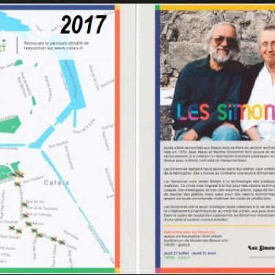 En 2017 les artistes Simmonet exposent dans Calais