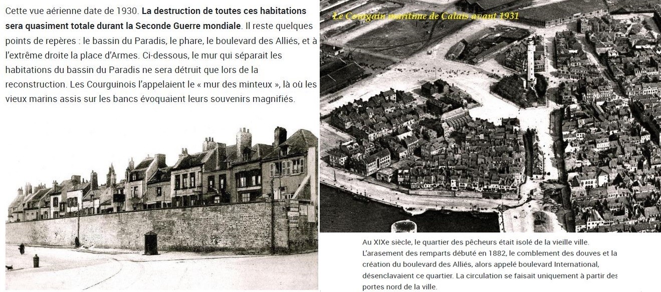 Histoire du courgain maritime de Calais