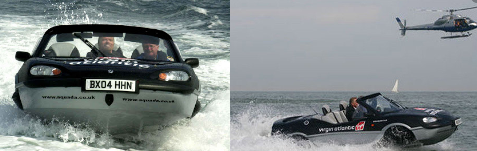 En 2004, Richard Branson a traversé la Manche à bord de cette voiture amphibie