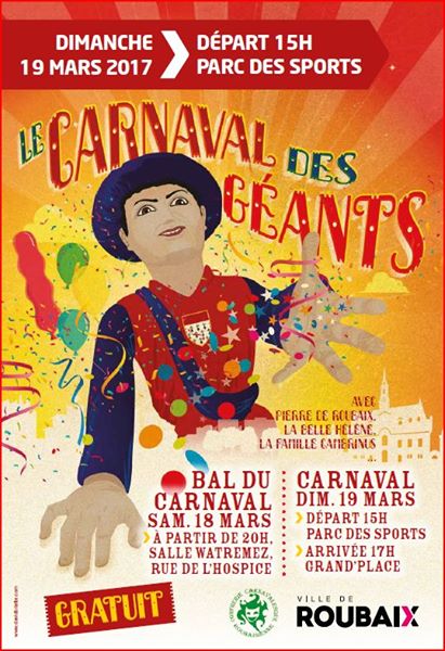 Carnaval des géants de Roubaix en 2017