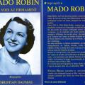 Biographie de Mado Robin la cancatrice née à Yzeures sur Creuse (37)