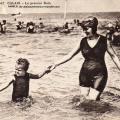 Bain en 1926 à la plage de Calais