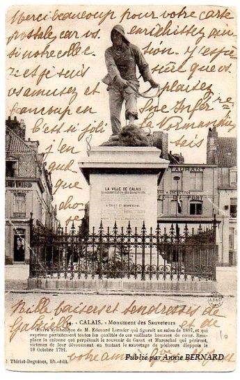 Carte postale du temps passé, achetée à Saint- Gaultier dans l'Indre (36)