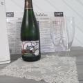 Champagne,cuvée spéciale,étiquette sur le jardin Tudor de l'église Notre-Dame de Calais