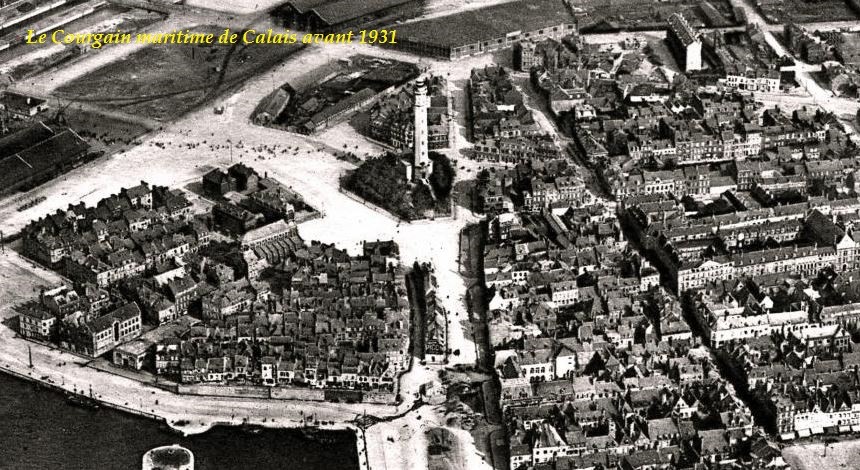 Le quartier des pêcheurs au courgain maritime avant sa destruction en 1931