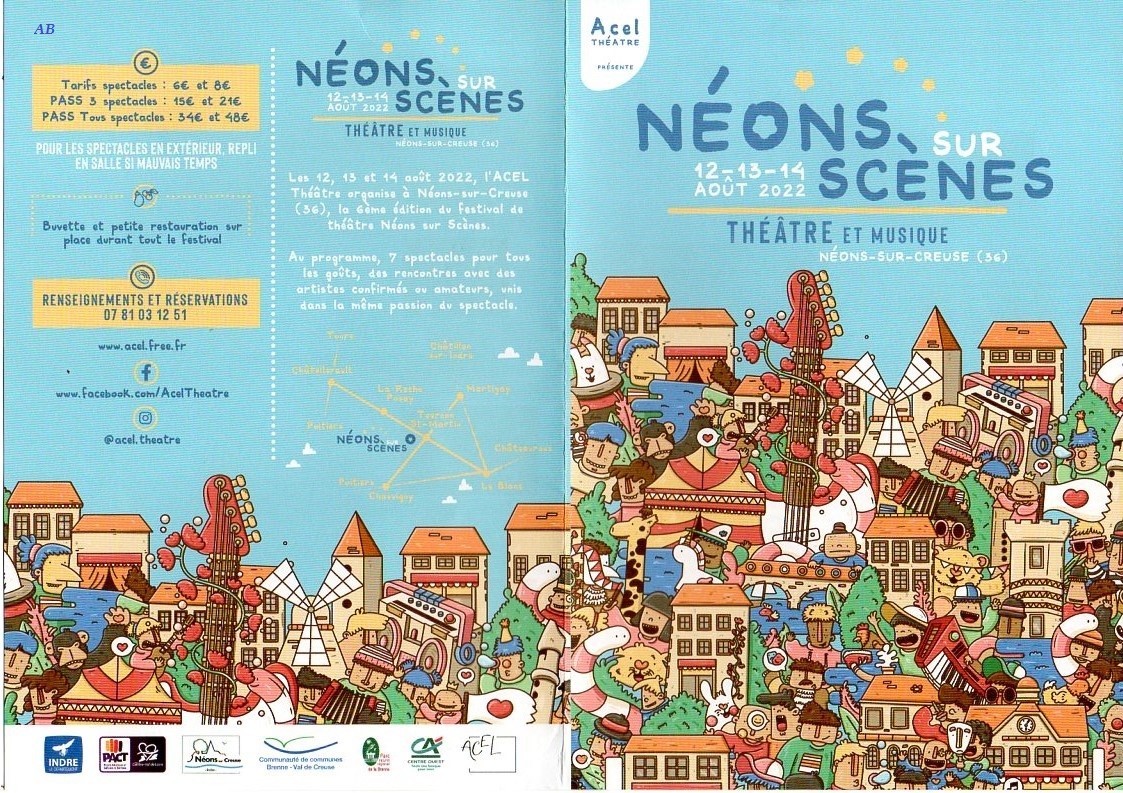 Spectacle à Néons sur Creuse en août 2022