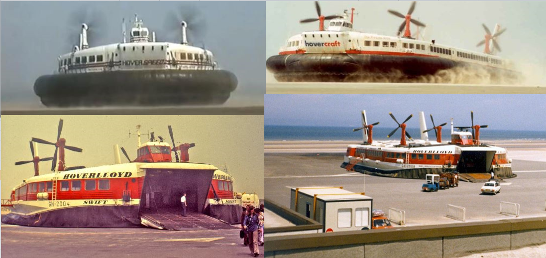Les hovercrafts traversaient la Manche depuis Calais