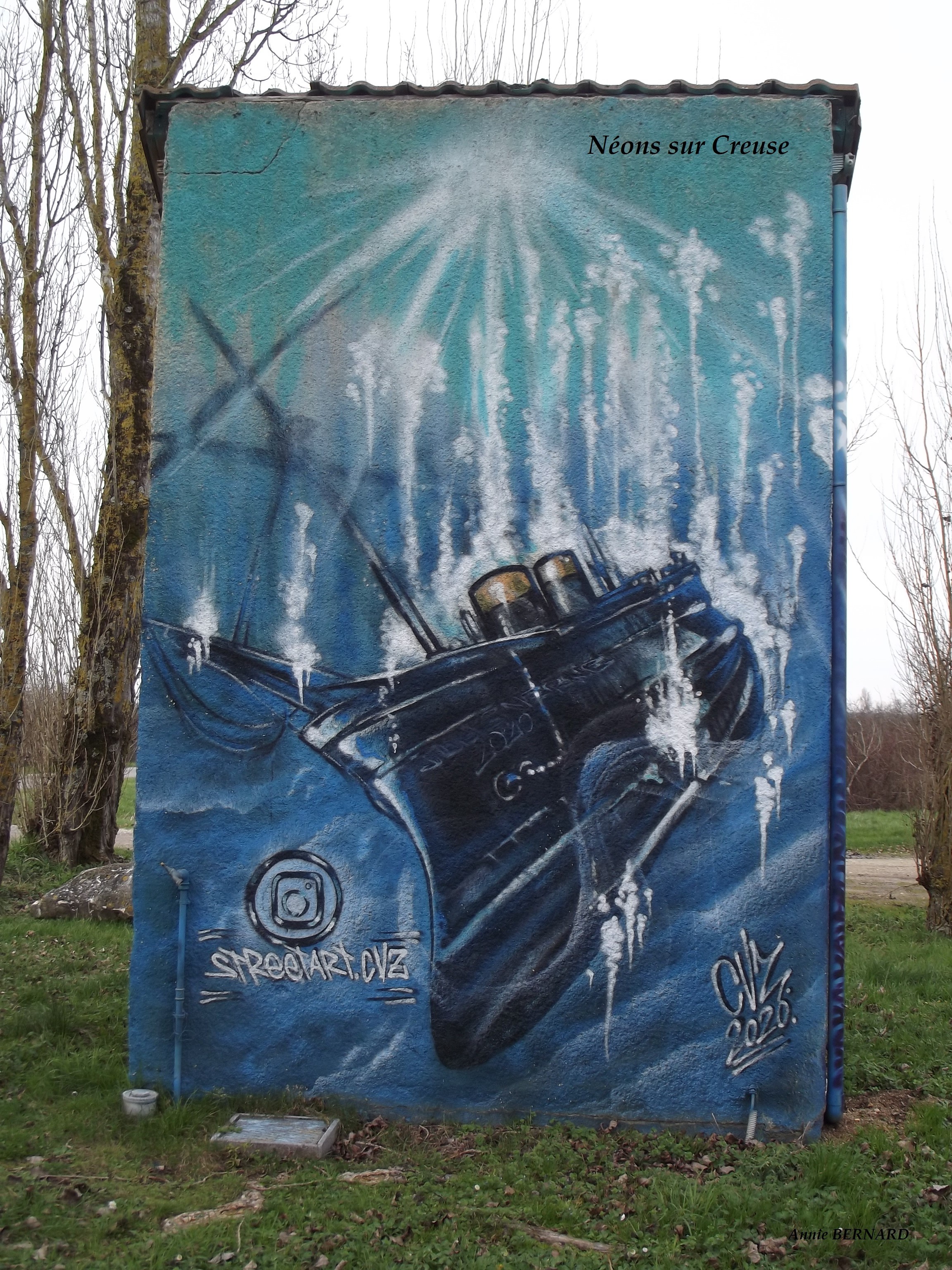 Un autre street-art sur Néons