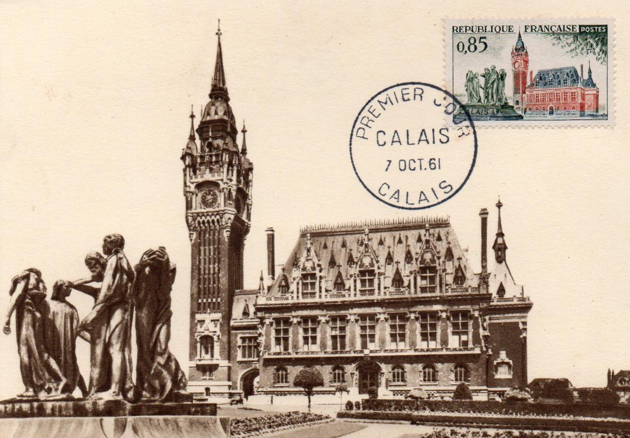 1961, Les six Bourgeois et la mairie de Calais