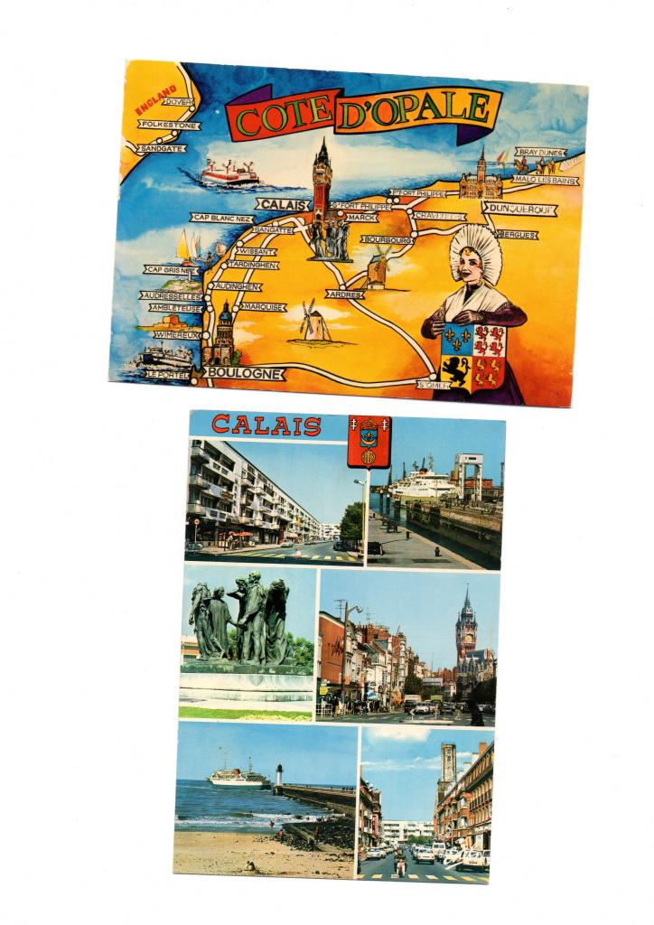 Calais, cartes postales