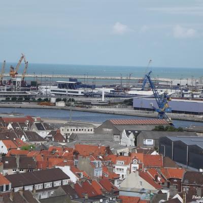 Calais vu d'en haut, depuis le beffroi
