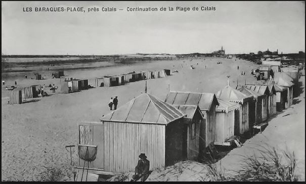 Les baraques à la Plage de Calais