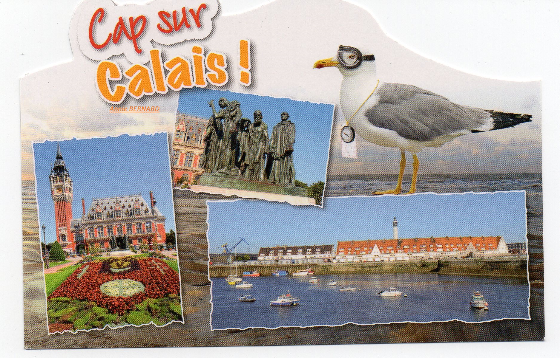 Carte postale sur Calais
