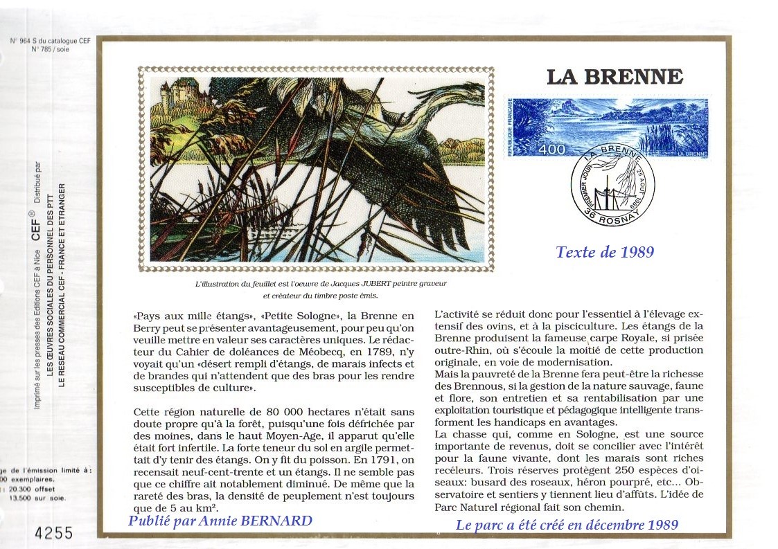 Histoire de la Brenne dans le Berry et dans l'Indre