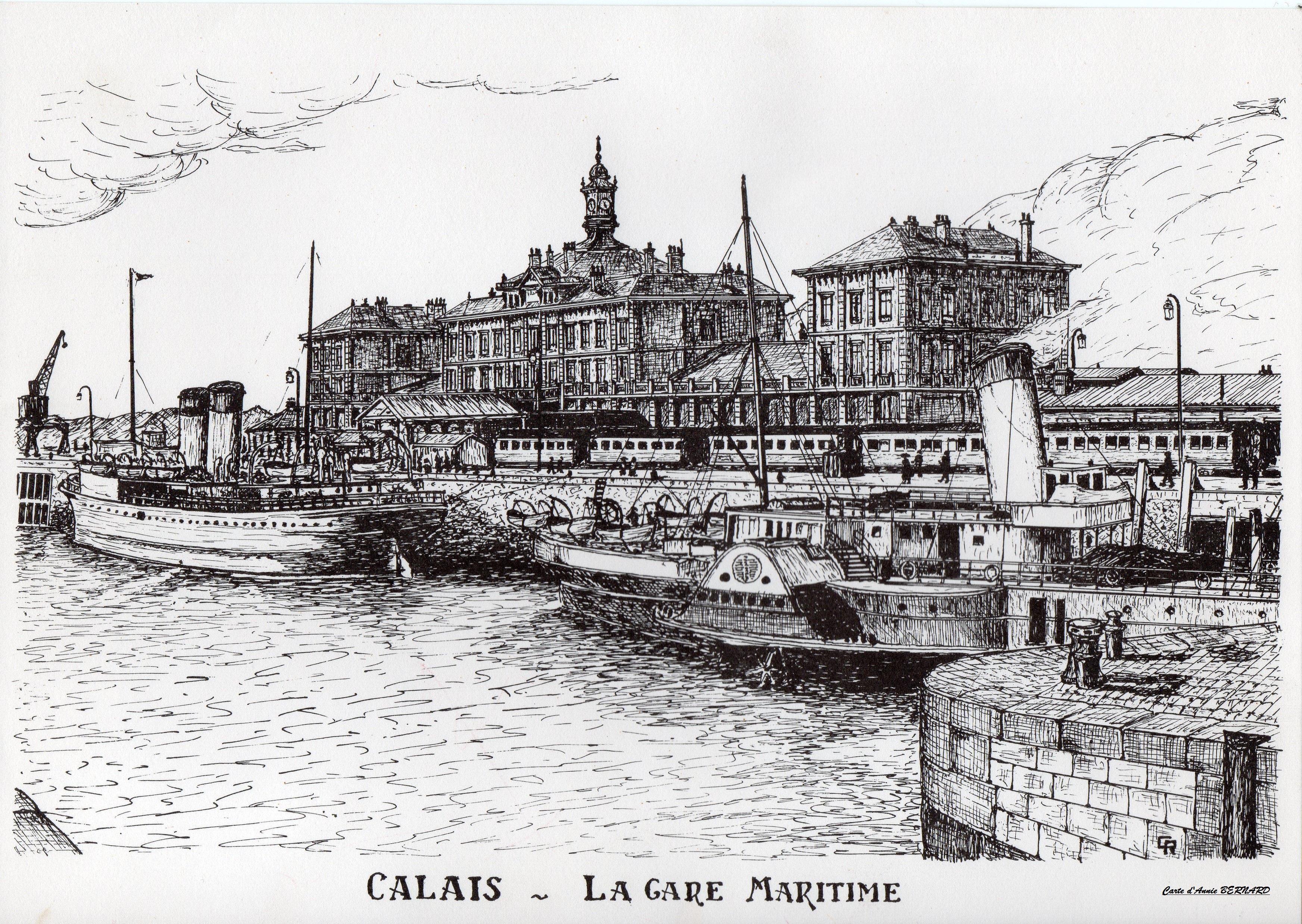 Calais rétro, la gare maritime