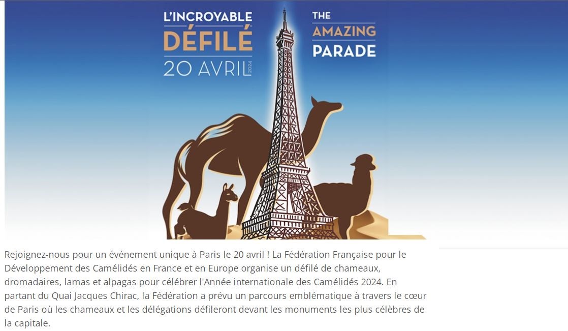 Un futur défilé dans Paris le 20 avril 2024