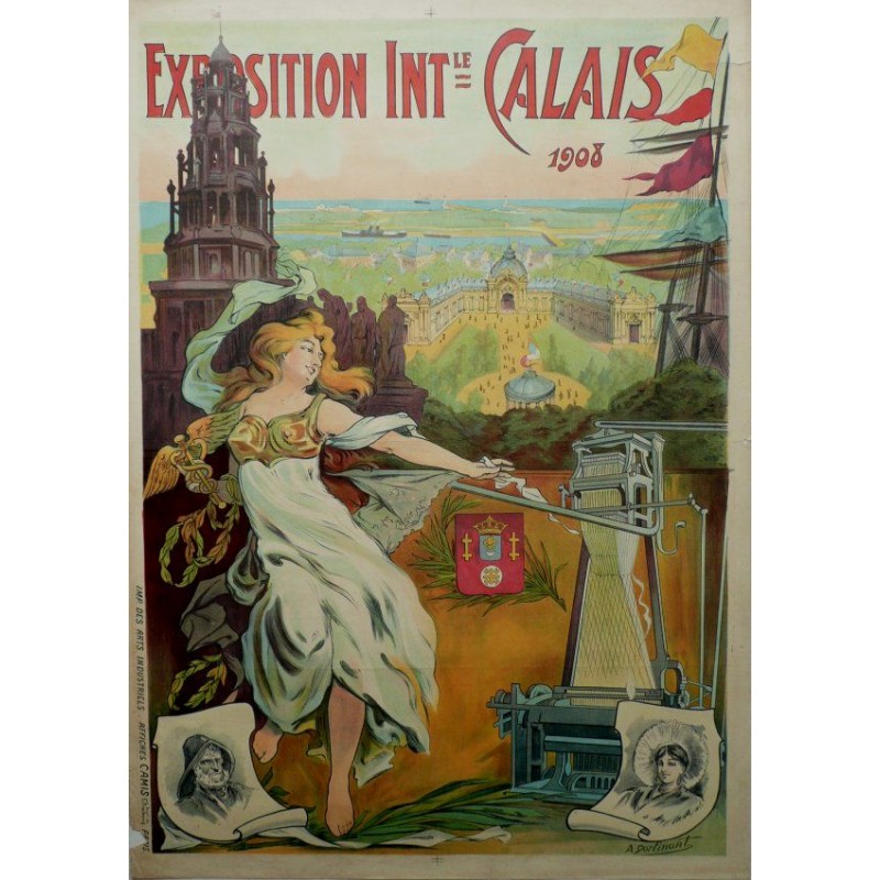 Affiche rétro sur Calais