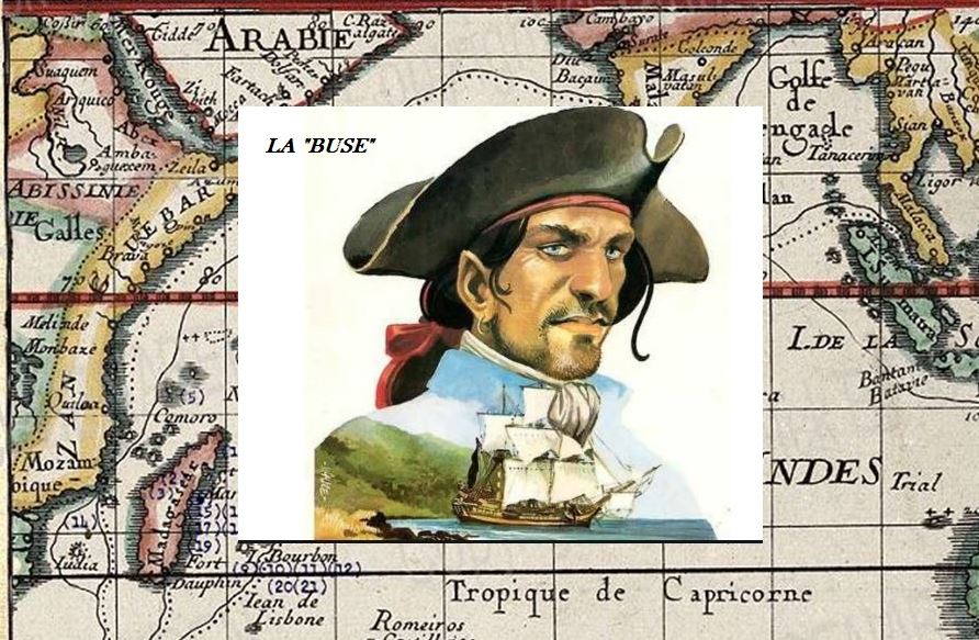 La Buse pirate de l'océan Indien (1869-1730) né Olivier Levasseur