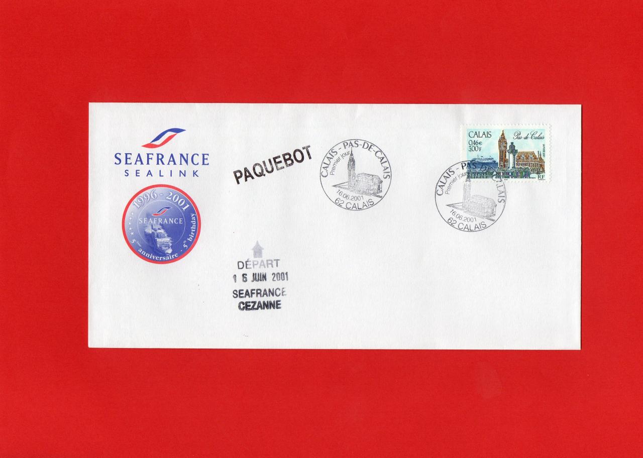Pour le Paquebot Cezanne Seafrance en juin 2001