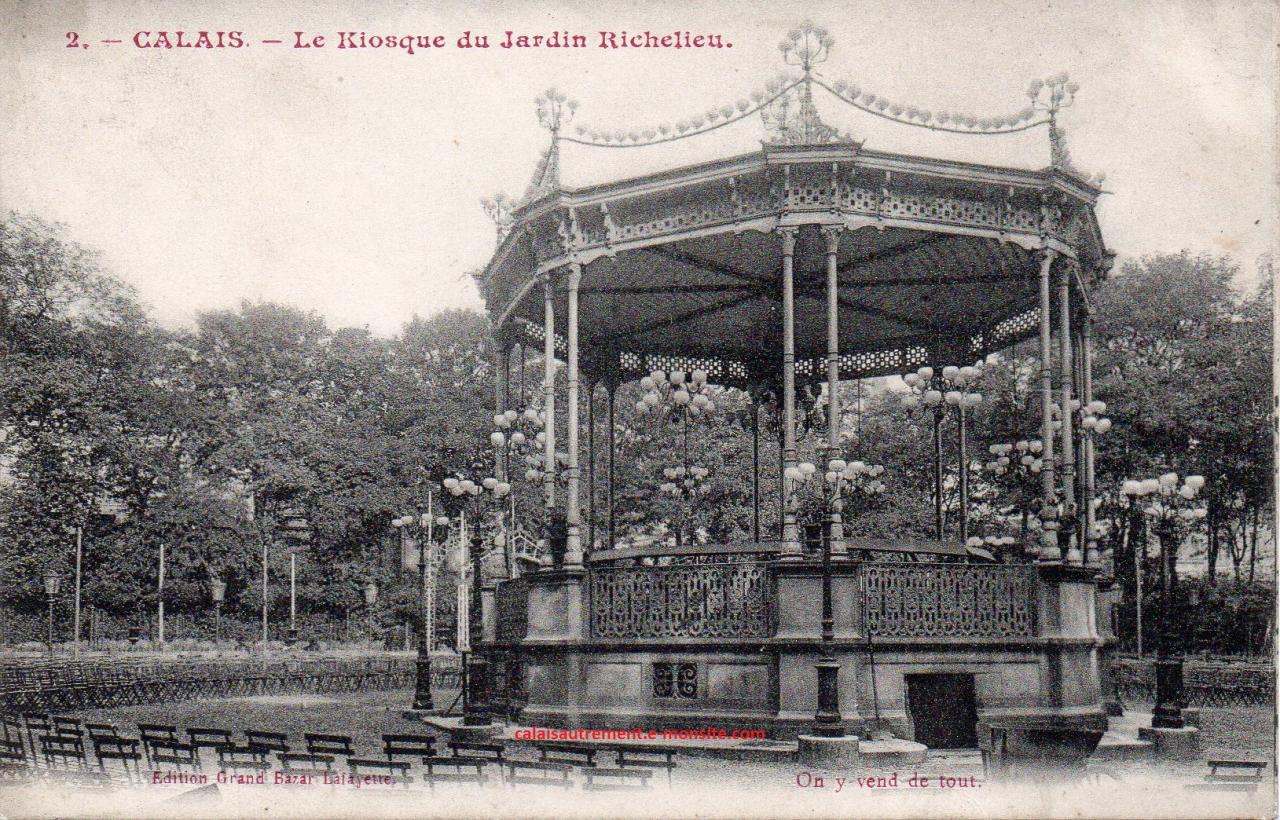 kiosque du jardin Richelieu, autrefois
