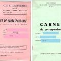 Carnets de correspondance du siècle dernier à Calais
