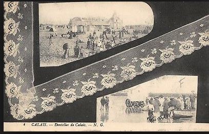 Carte postale sur la dentelle de Calais