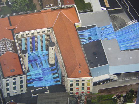 Vue sur la Cité de la Dentelle de Calais en 2009