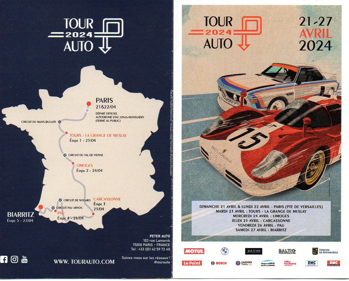 Tour auto 2024 en France