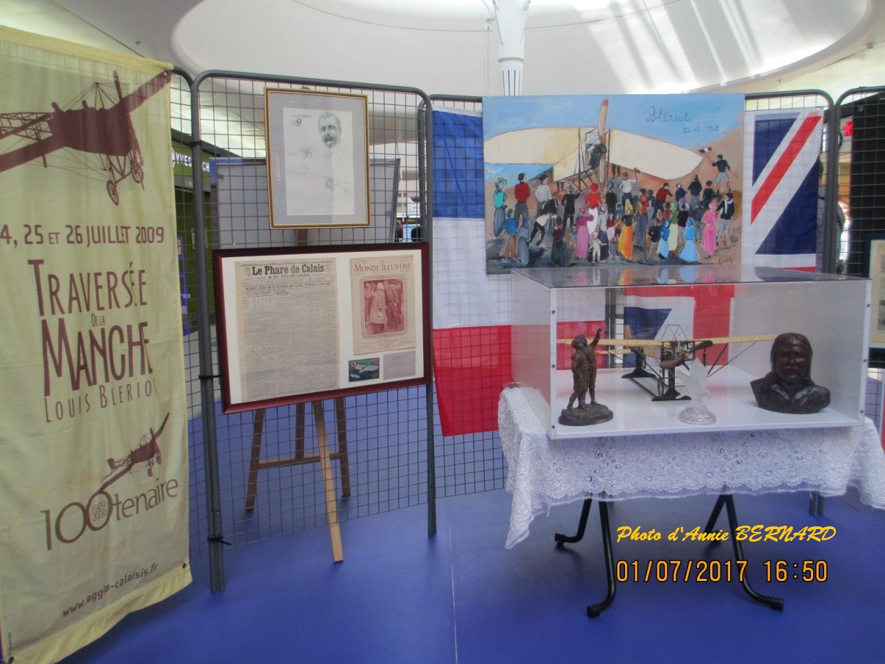 Exposition sur l'aviateur Louis Blériot à Coquelles