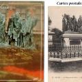 Cartes postales rétro des six bourgeois de Calais