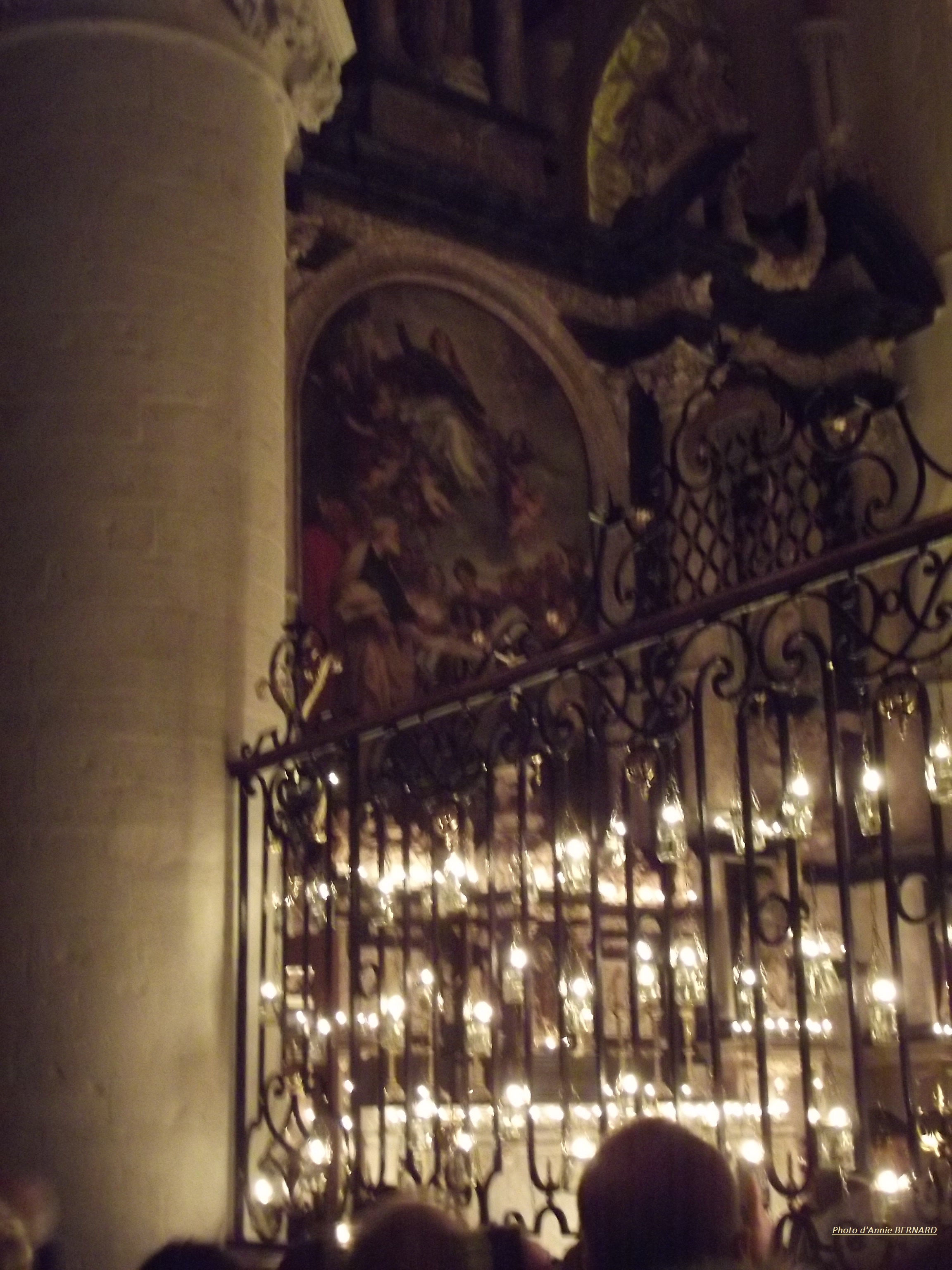 Illuminations dans l'église Notre-Dame de Calais