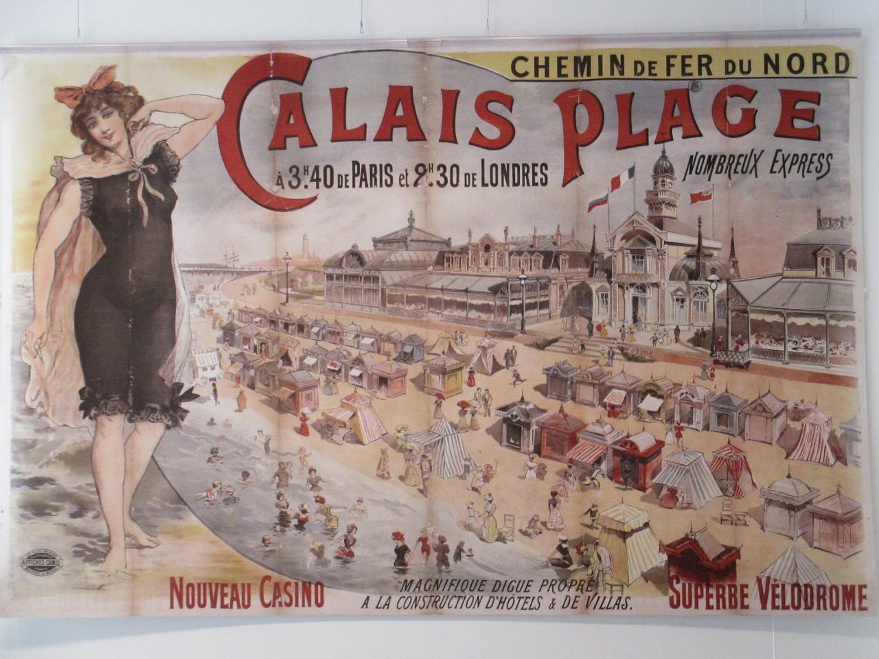 Promotion pour Calais-plage au siècle dernier